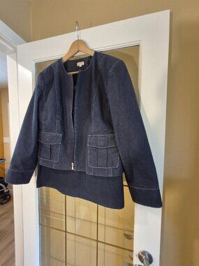 Julie Mitchell Urban Collection 2 piece Denim Jacket and Skirt - Vintage